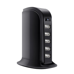 4K UHD Wireless Wi-Fi Video Camera Recorder in USB Tower Charger Station