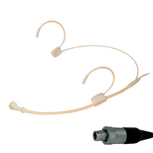 Sennheiser 3.5mm Jack / Lemo 3 Pin Unidirectional Headset Microphone Beige Double Ear-Hook Body-Pack Mic