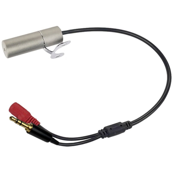 Waterproof Outdoor CCTV Microphone for IP Camera 3.5mm Jack Plug Input IP66 Rated Solid Metal Housing & Bracket