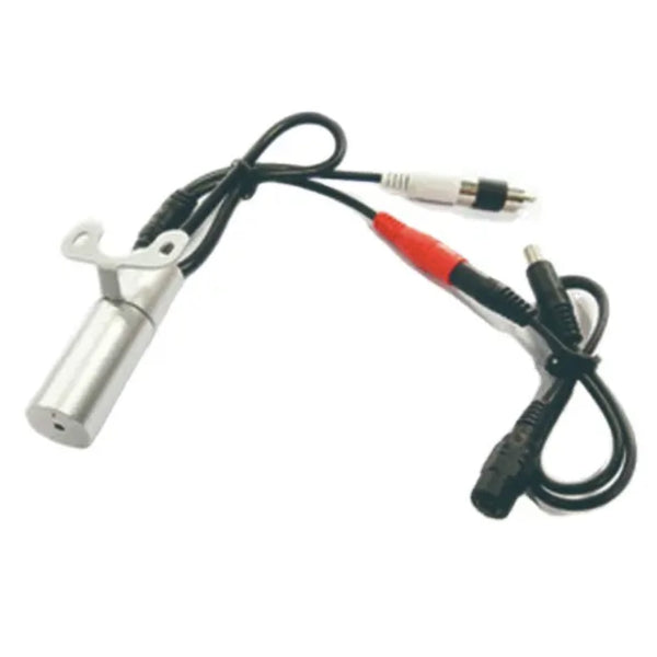 CCTV Camera Audio Microphone IP66 Rated Outdoor Waterproof Metal Housing 30cm Cable with 2.1mm DC and RCA Phono Connector