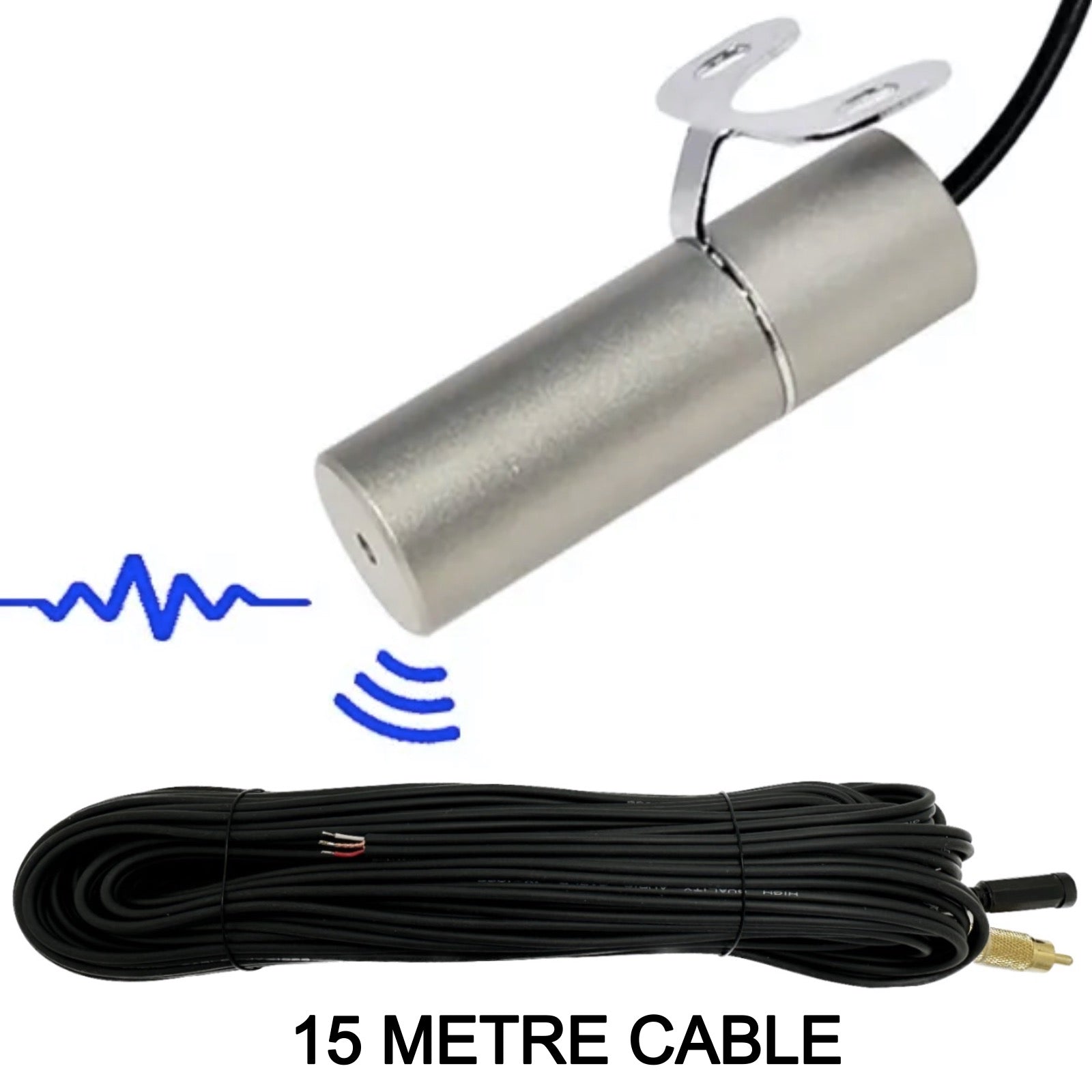 IP66 Rated Water Proof Microphone for CCTV Camera Solid Metal housing 6-12V DC input RCA Phono Output