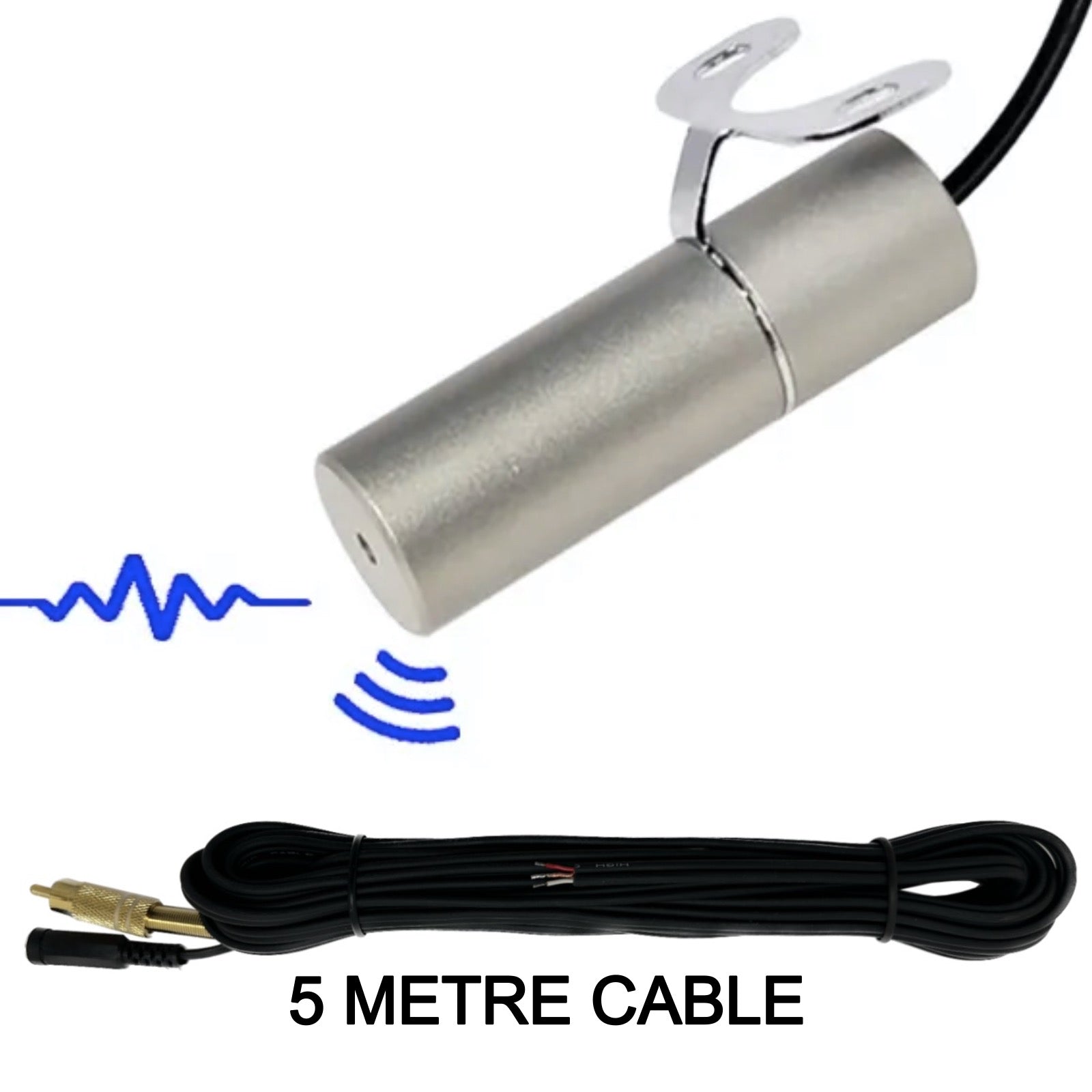 IP66 Rated Water Proof Microphone for CCTV Camera Solid Metal housing 6-12V DC input RCA Phono Output