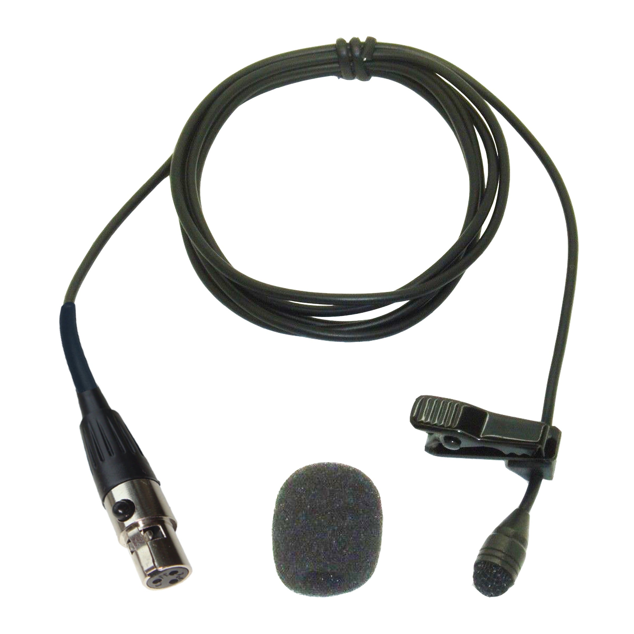 Professional Lavaliere Lapel Microphone for Wireless Body Pack Radio Transmitters Omnidirectional Condenser