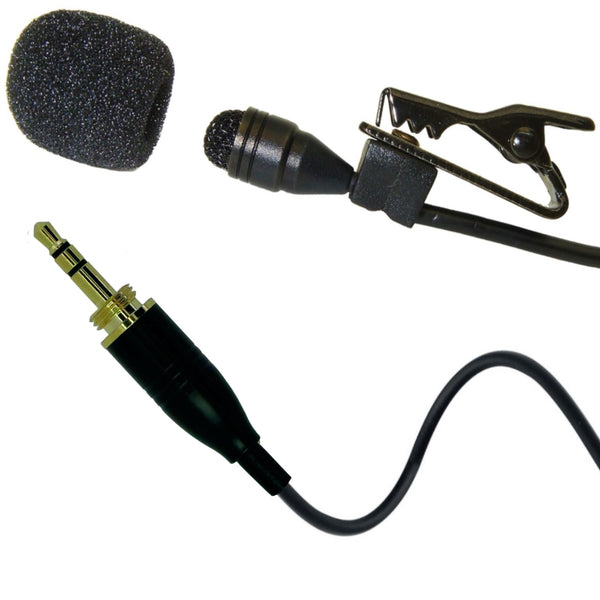 Professional Lavaliere Lapel Microphone for Wireless Body Pack Radio Transmitters Omnidirectional Condenser