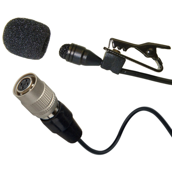 Professional Lavaliere Lapel Microphone for Wireless Body Pack Radio Transmitters Omnidirectional Condenser
