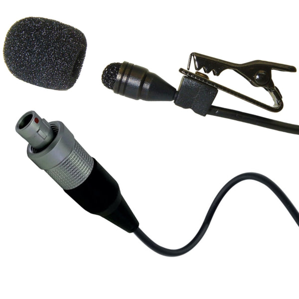 Professional Lavaliere Lapel Microphone for Wireless Body Pack Radio Transmitters Omnidirectional Condenser