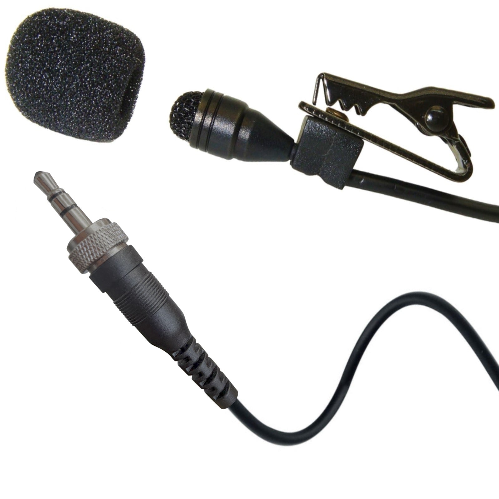 Professional Lavaliere Lapel Microphone for Wireless Body Pack Radio Transmitters Omnidirectional Condenser
