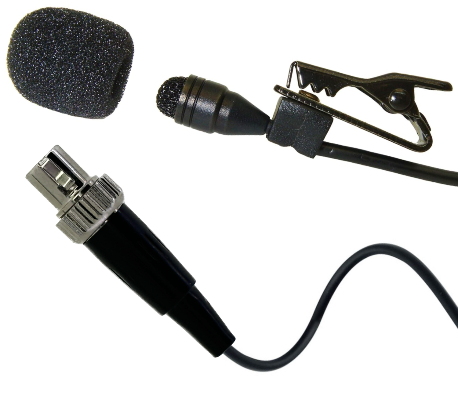 Professional Lavaliere Lapel Microphone for Wireless Body Pack Radio Transmitters Omnidirectional Condenser