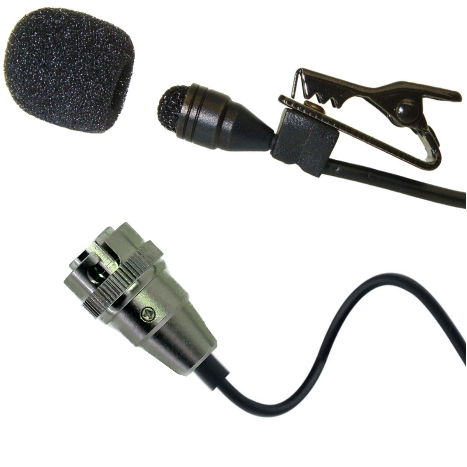 Professional Lavaliere Lapel Microphone for Wireless Body Pack Radio Transmitters Omnidirectional Condenser