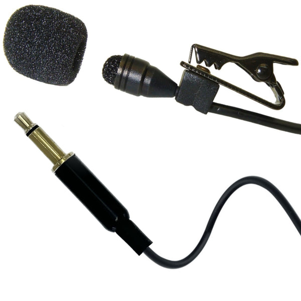 Professional Lavaliere Lapel Microphone for Wireless Body Pack Radio Transmitters Omnidirectional Condenser