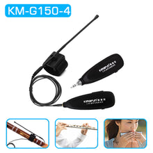 KM-G150-4 Wireless Flute / Clarinet Microphone System Flexible Strap On Instrument Mic