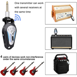 Kimafun KM-G207 Wireless Electric Guitar Transmitter / Receiver Microphone System