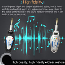 Kimafun KM-G207 Wireless Electric Guitar Transmitter / Receiver Microphone System