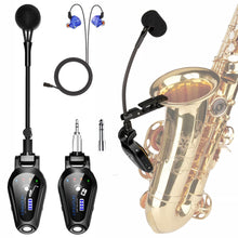 Kimafun KM-U307-1 Professional Wireless Saxophone Microphone System with in-ear Monitoring