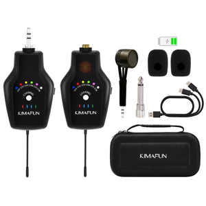 Kimafun KM-U407 Acoustic Guitar Violin Wireless Microphone Transmitter Receiver System