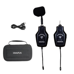 Kimafun KM-U407 Acoustic Guitar Violin Wireless Microphone Transmitter Receiver System