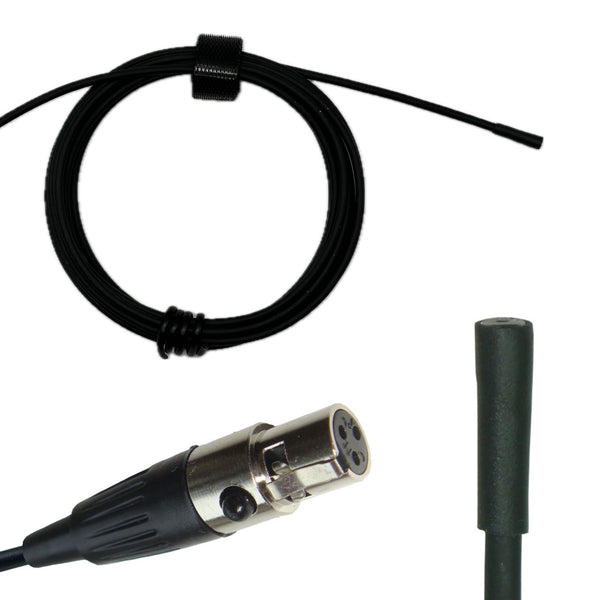 Mini Lavaliere Microphones 3 Pin Mini XLR (TA3F) for AKG Samson Gemini LG Body Pack Radio Transmitters