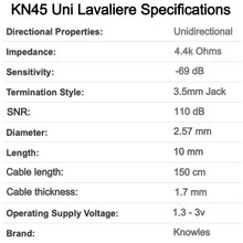 AKG Mini Lavaliere Microphones 3 Pin Mini XLR (TA3F) for Wireless Body Pack Radio Transmitters