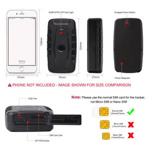 LK209A 4G GPS Tracker 90 Day Battery Magnetic Waterproof Car Vehicle Locator Drop Shock Motion Alarm