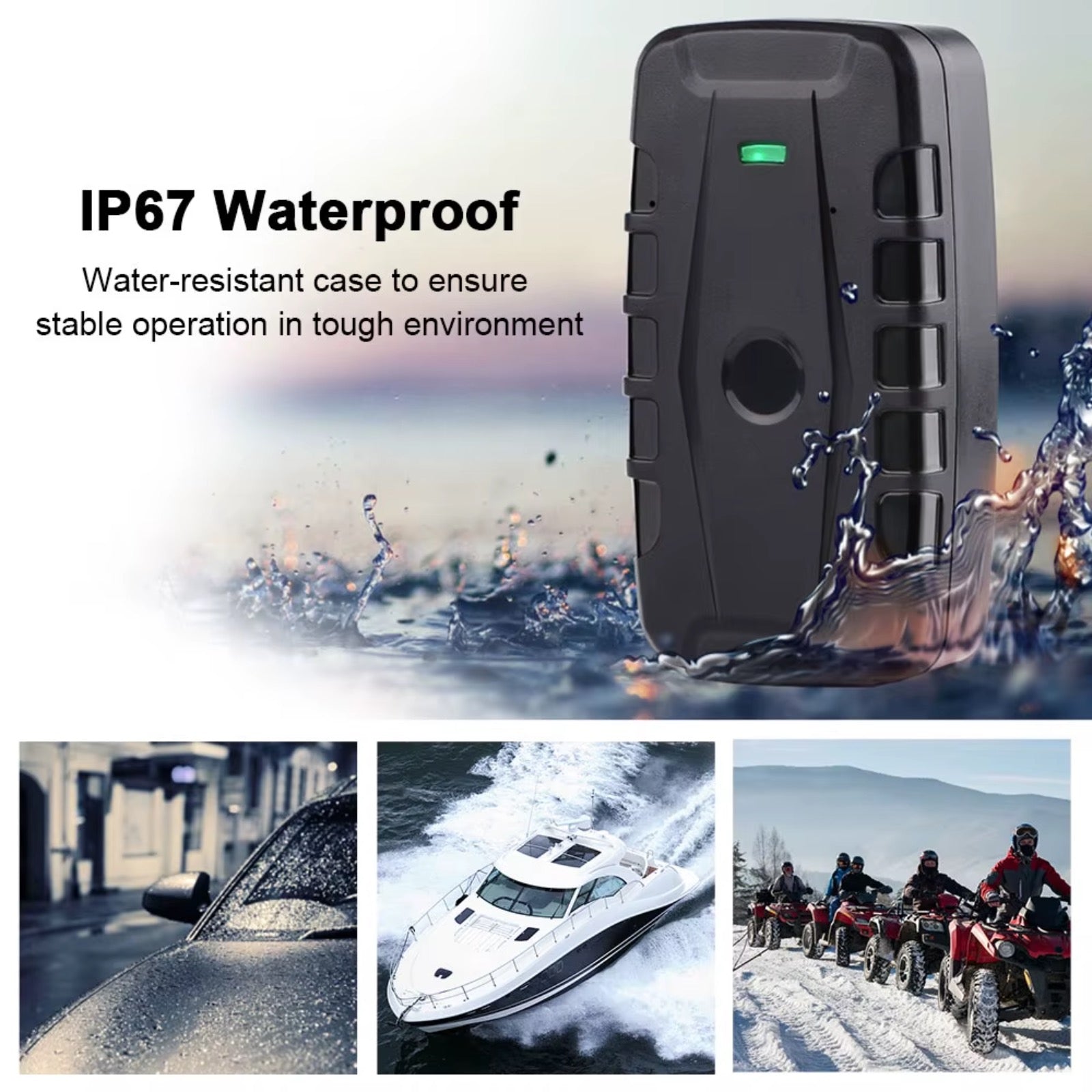 4G GPS Car Tracker Magnetic Waterproof 3-9 Month Battery Free Smartphone App & UK Sim