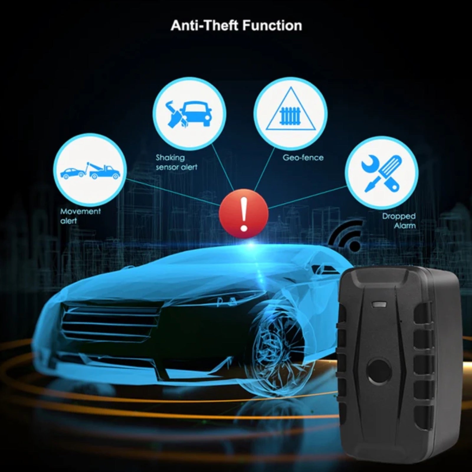 4G GPS Car Tracker Magnetic Waterproof 3-9 Month Battery Free Smartphone App & UK Sim