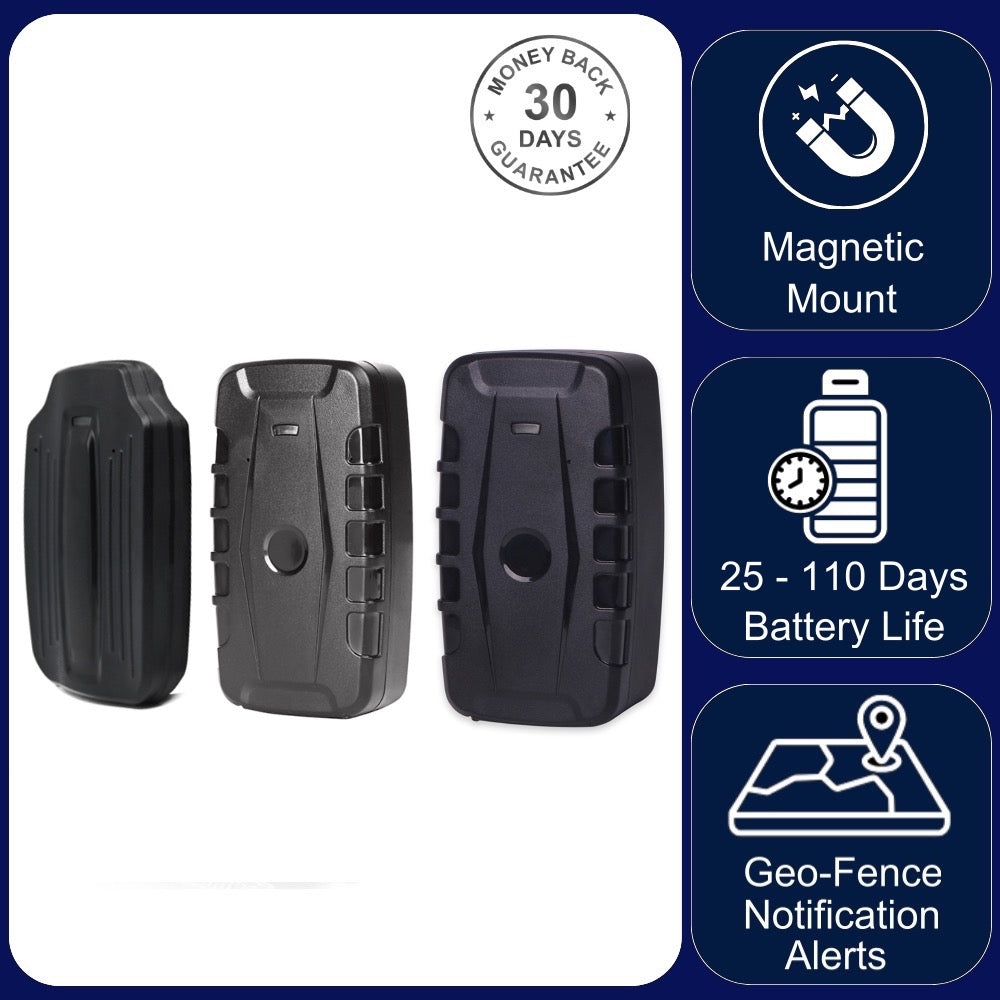 4G GPS Car Tracker Magnetic Waterproof 3-9 Month Battery Free Smartphone App & UK Sim