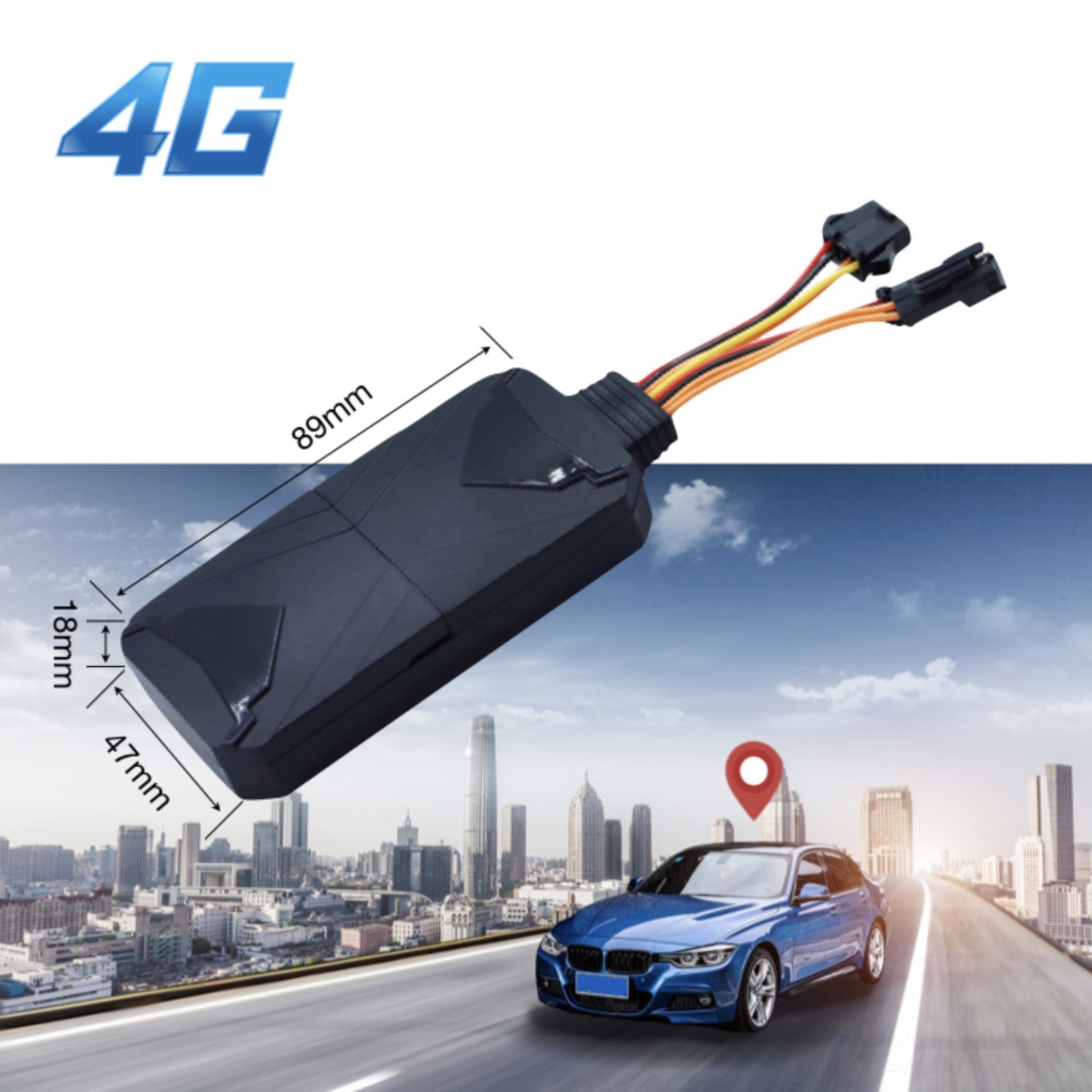LK980 4G Global Band GPS Tracker Vehicle Engine Cut Off SOS Microphone Motion Geo-Fence Alerts