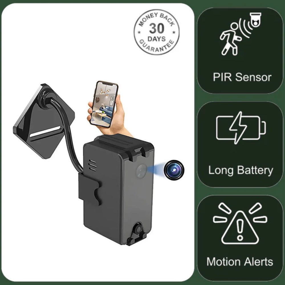 6 Month Battery Security Camera Wireless Wi-Fi Video Recorder 2 Way Audio Night Vision PIR Detection