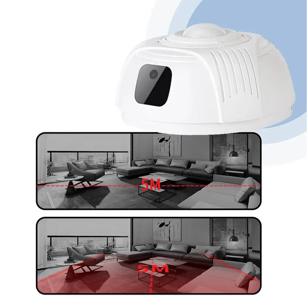 Ceiling Mount Surveillance Camera Wireless Wi-Fi 330 degree Horizontal Pan Video Recorder