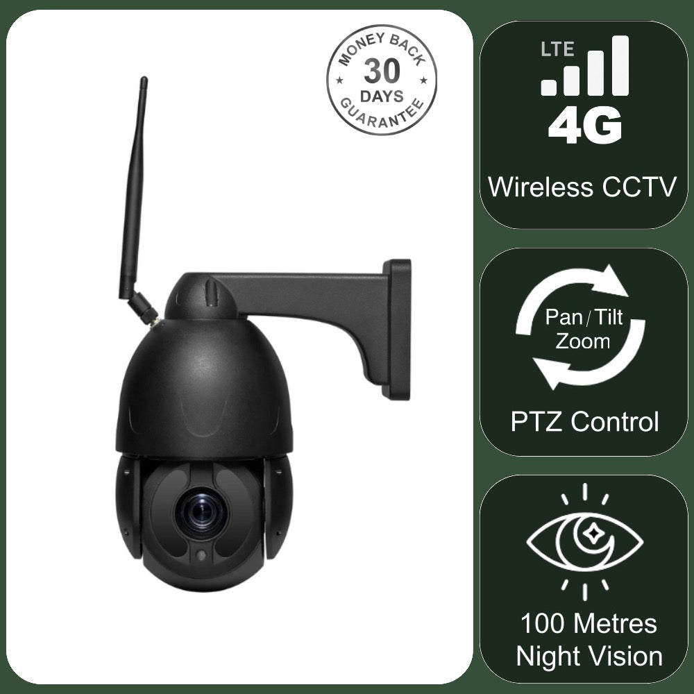 NC69G 4G PTZ Camera CCTV 40x Zoom Auto Tracking 5MP 4K UHD Night Vision Solid Metal Housing