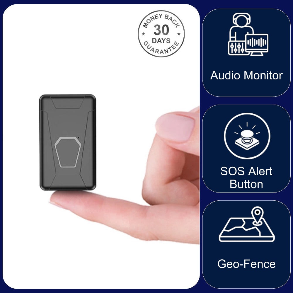 PG10 Mini Magnetic GPS Tracker Live Historical Track Audio Monitor 1 Month Battery Geo Fence Push Alerts