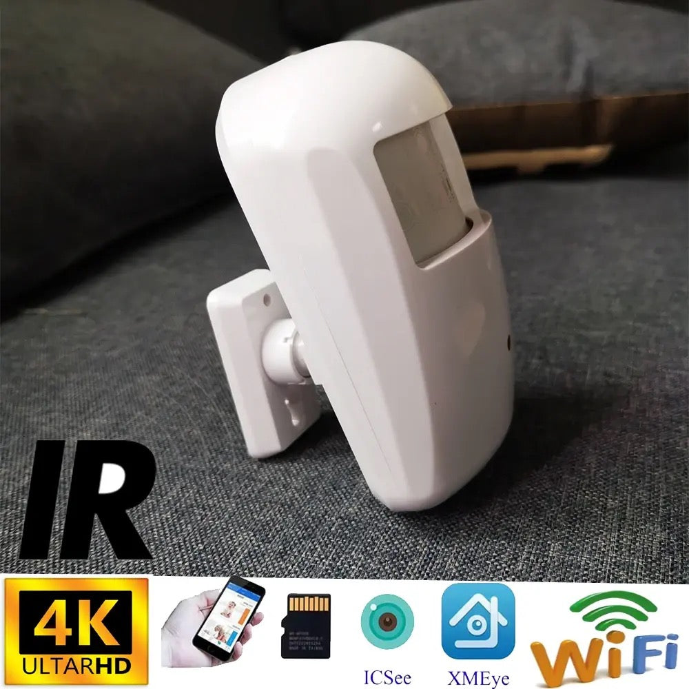 8MP Wireless Wi-Fi Camera in Dummy Alarm Sensor with Night Vision and Sound