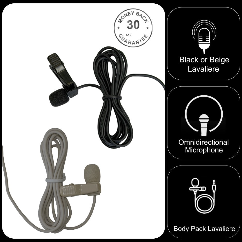 PL1 Professional Lavaliere Sub Miniature Microphone for Wireless Body Pack Transmitter