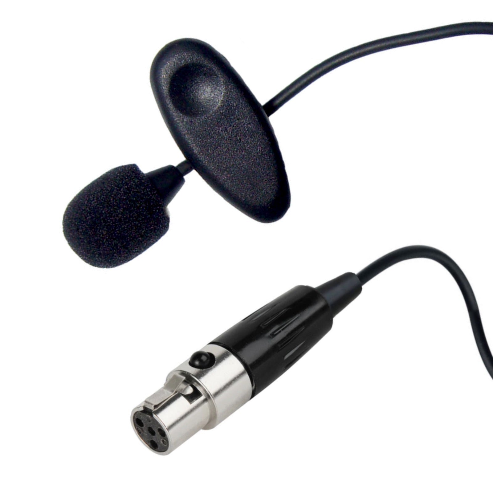 Lavaliere Microphone with 4 Pin Mini XLR Female (TA4F) Connector for Shure Body Pack Transmitters