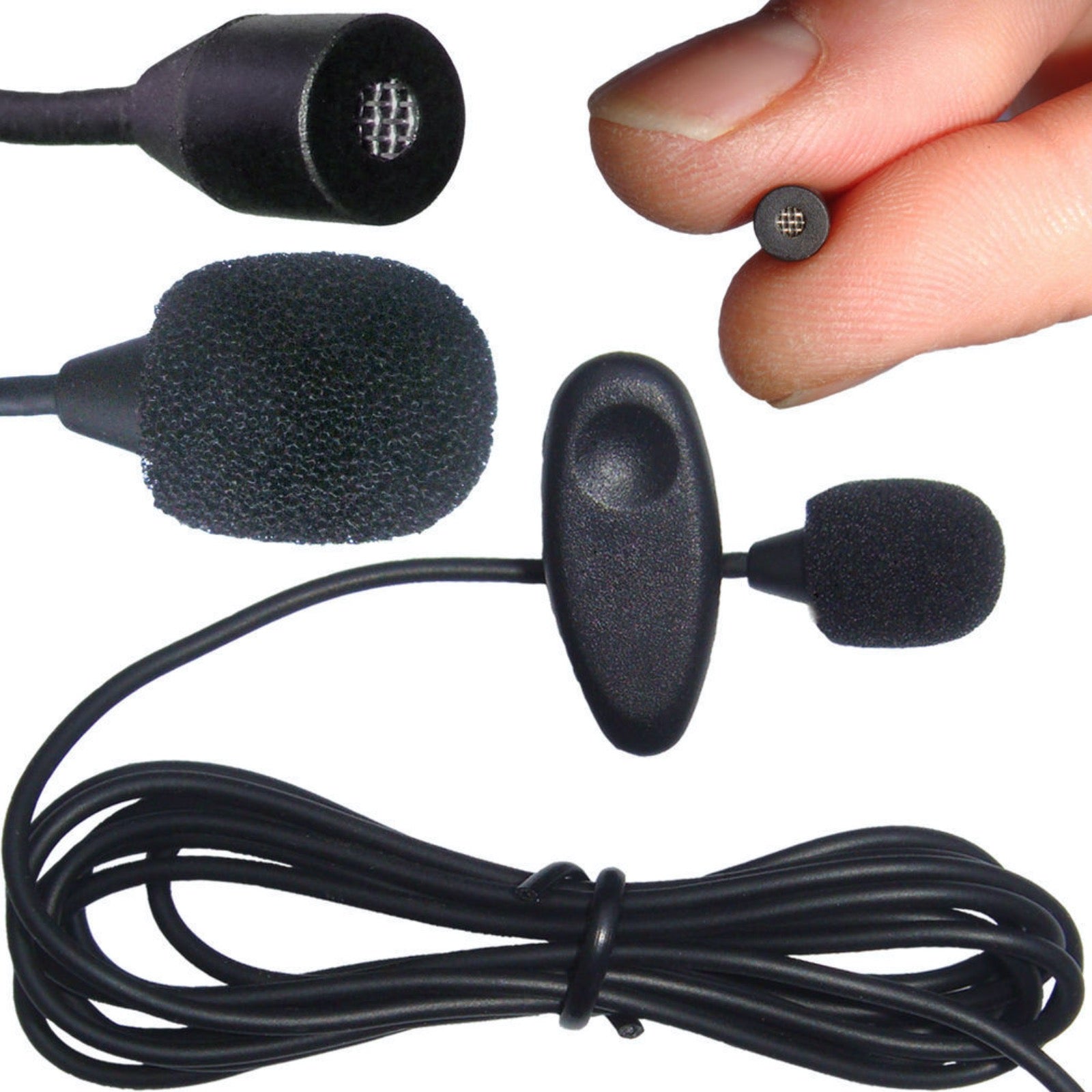 Lavaliere Microphone for Audio Technica ATW Wireless Body-pack Transmitter 4 Pin Hirose (CW)