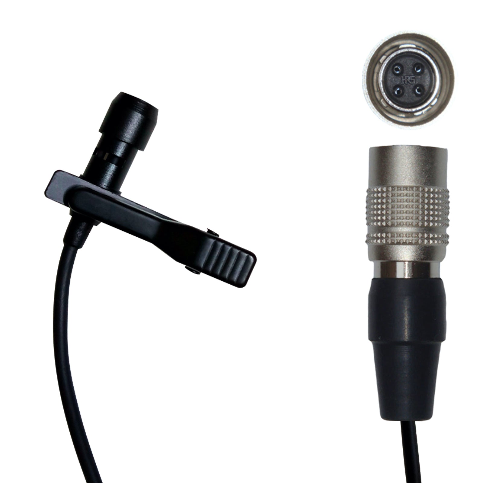Lavaliere Microphone for Audio Technica ATW Wireless Body-pack Transmitter 4 Pin Hirose (CW)