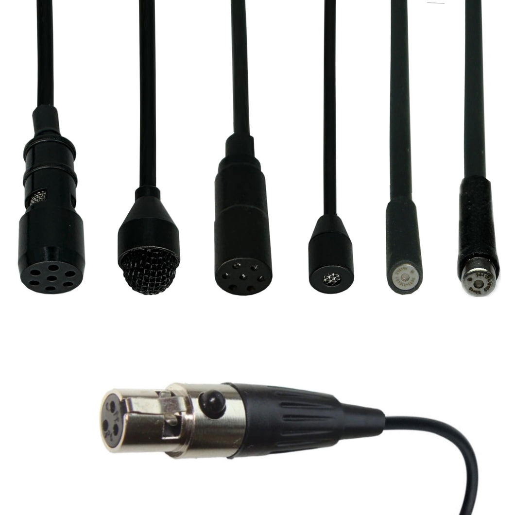 Shure Lavaliere Microphone 4 Pin Female Mini XLR (TA4F) for Wireless Body Pack Radio Transmitter