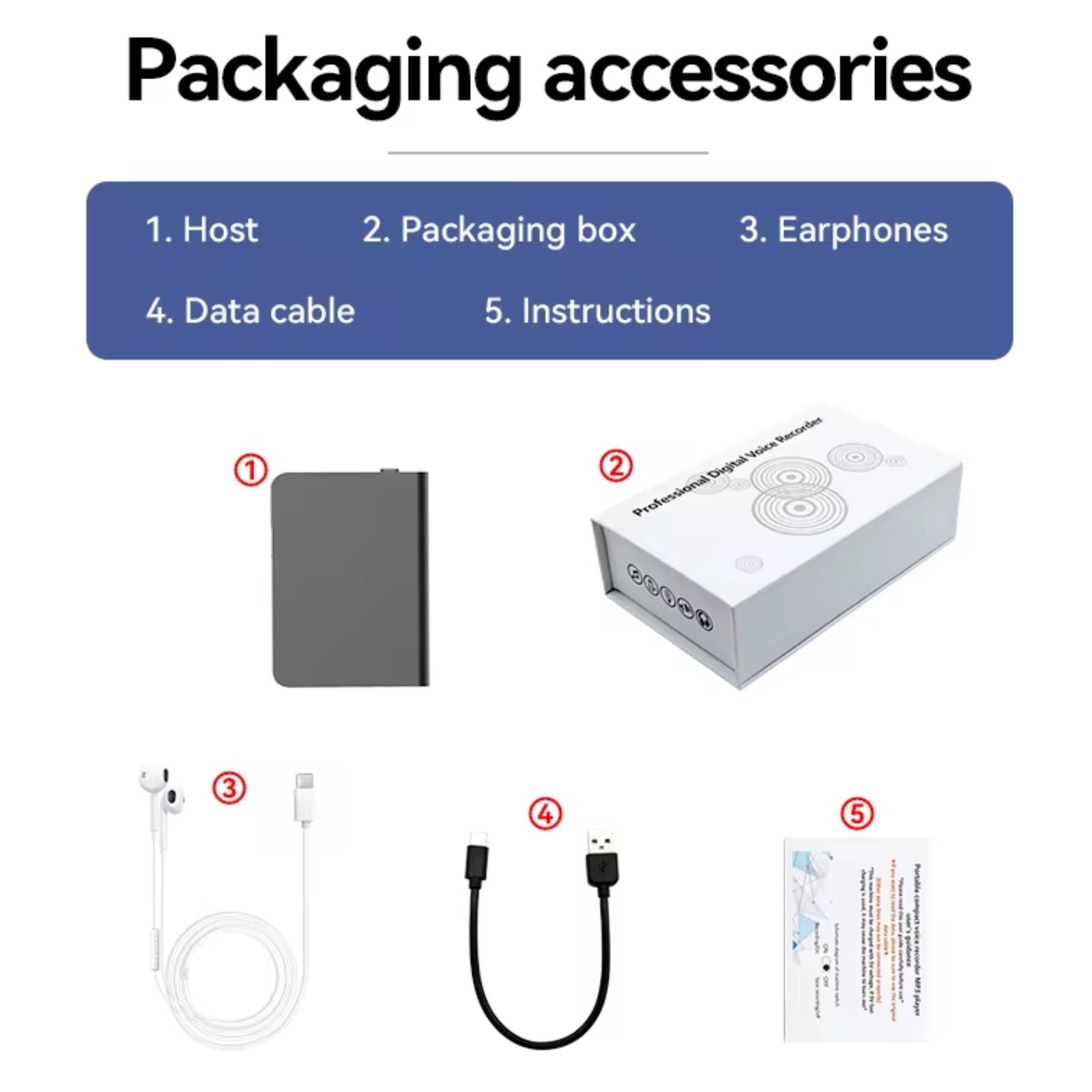 Q61 Tiny Bluetooth Voice Recorder Operate on App HD Noise Reduction Metal Body Housing