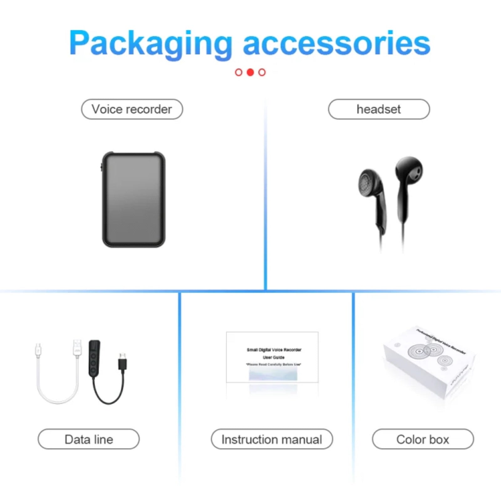 Q75 32GB Voice Recorder 1100 Hour Battery Sound Activated ADPCM High Definition Noise Reduction