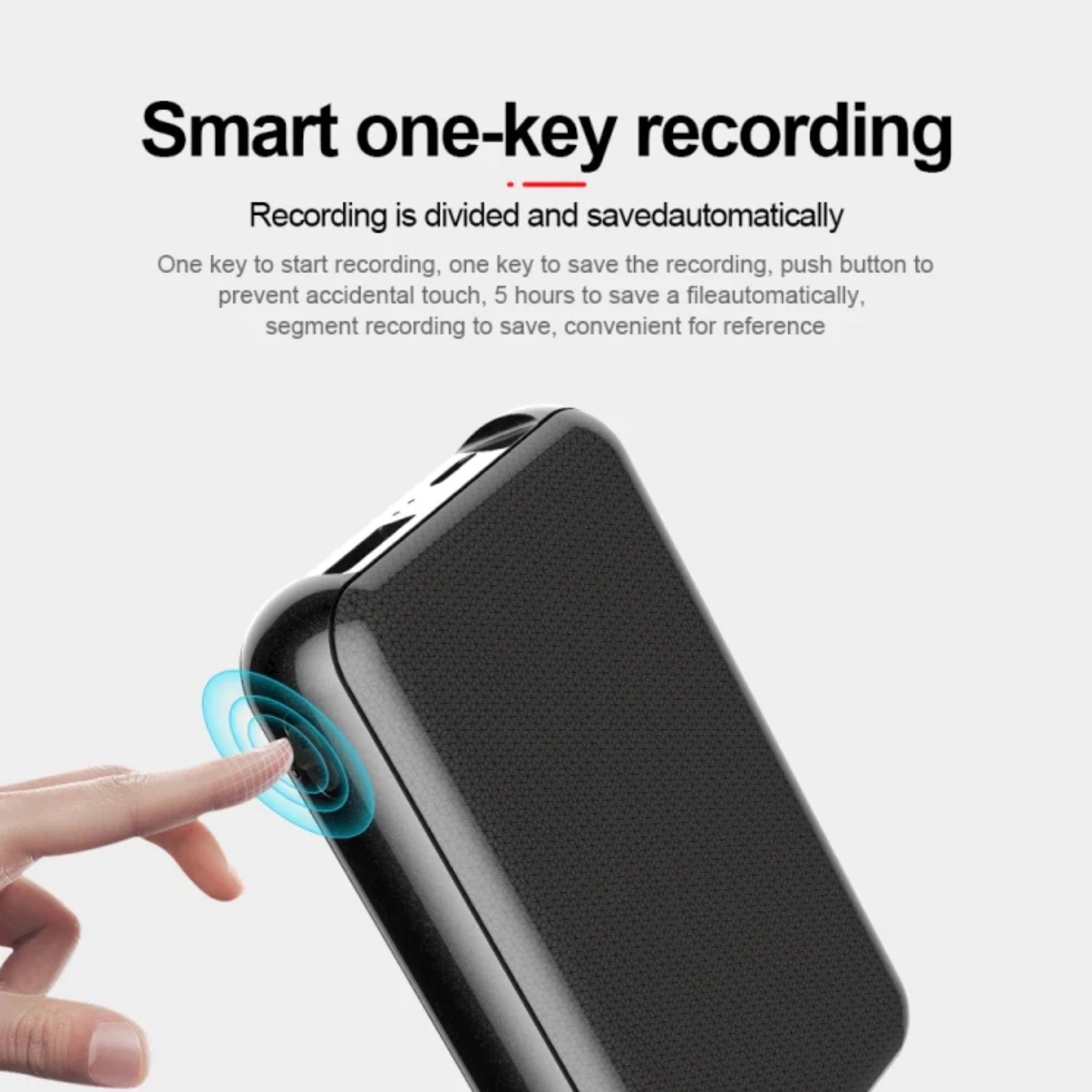 Q75 32GB Voice Recorder 1100 Hour Battery Sound Activated ADPCM High Definition Noise Reduction