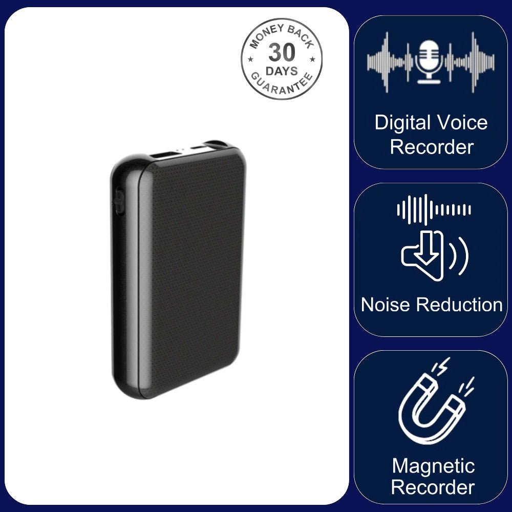 Q75 32GB Voice Recorder 1100 Hour Battery Sound Activated ADPCM High Definition Noise Reduction
