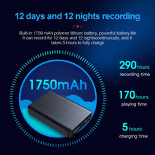 JNN Q85 32GB Magnetic Voice Recorder 12 Day Battery Sound Activated ADPCM High Definition Noise Reduction