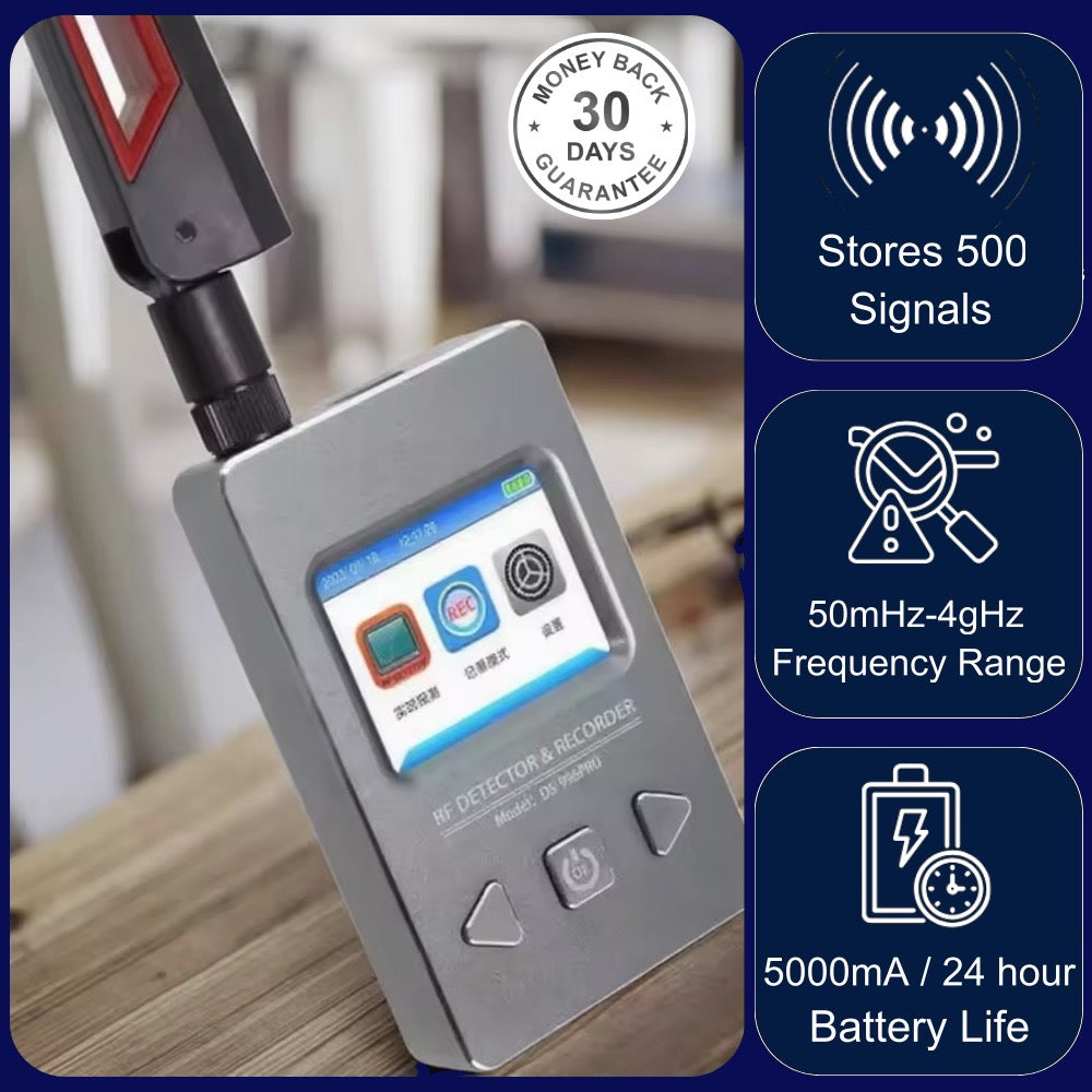 RFD-996 Bug Detector Recorder 4 GHZ Anti-Spy GPS Tracker Wi-Fi Camera GSM Audio Bug Finder