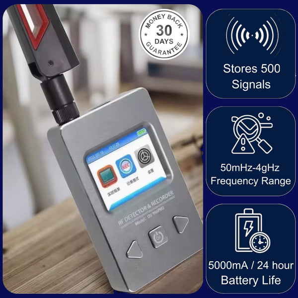 RFD-996 Bug Detector Recorder 4 GHZ Anti-Spy GPS Tracker Wi-Fi Camera GSM Audio Bug Finder