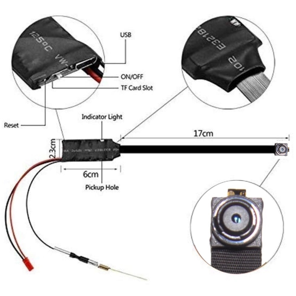 4K Ultra HD Wireless Wi-Fi Camera Module 1080p Video/Audio Recorder on LookCamPro App