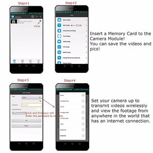 4K Ultra HD Wireless Wi-Fi Camera Module 1080p Video/Audio Recorder on LookCamPro App