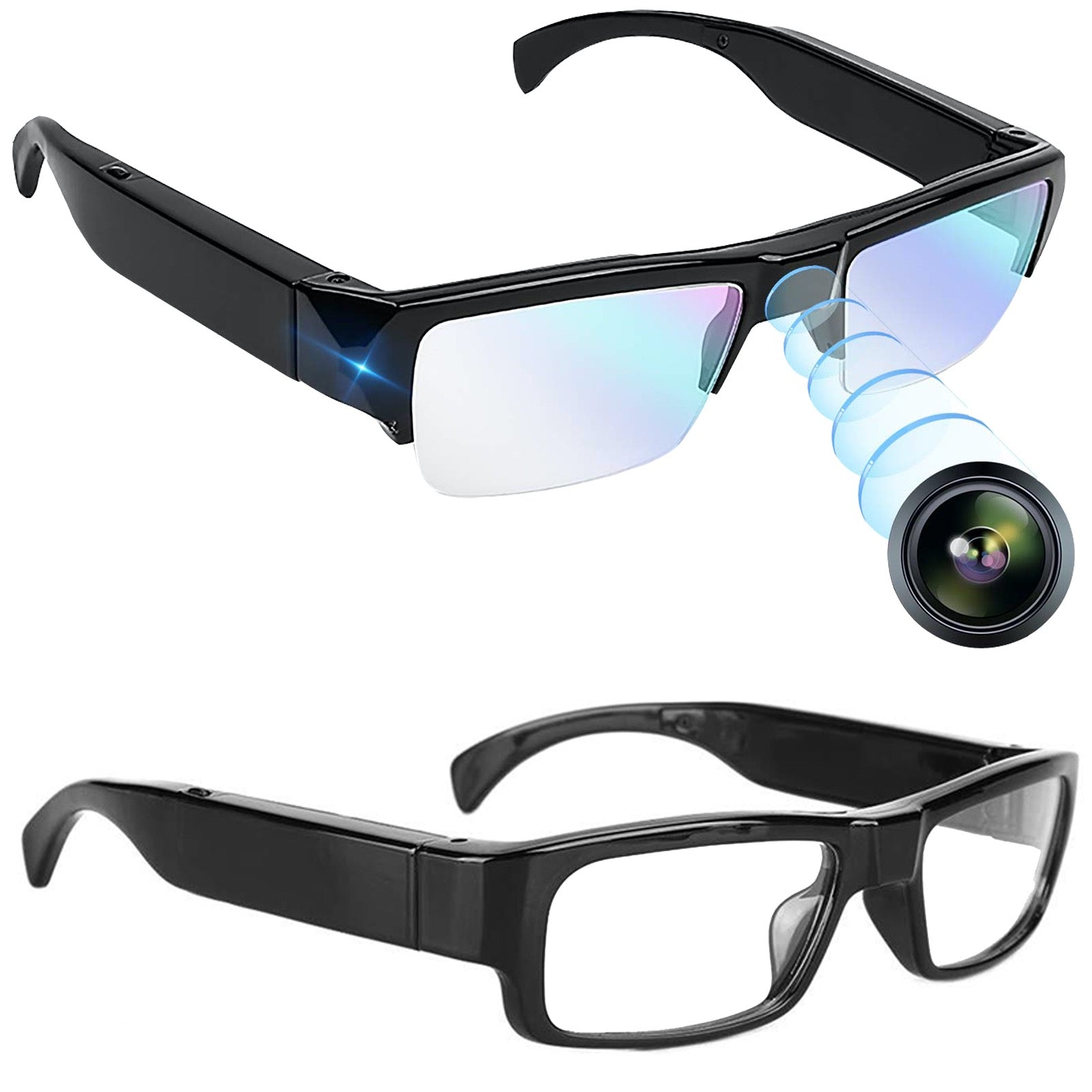 Video Glasses 5MP Camera 1080p FHD Video Recorder with Sound & Take Photos