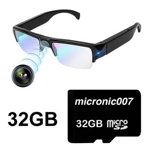 Spy Video Glasses 5MP Camera 1080p FHD Video Recorder with Sound & Take Photos