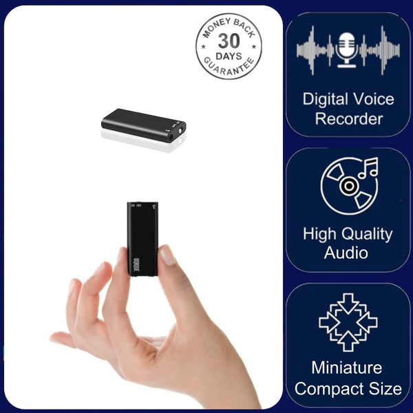 SK892 Miniature Voice Recorder Sound Activated Super Sensitive Microphone 13 Hour Battery
