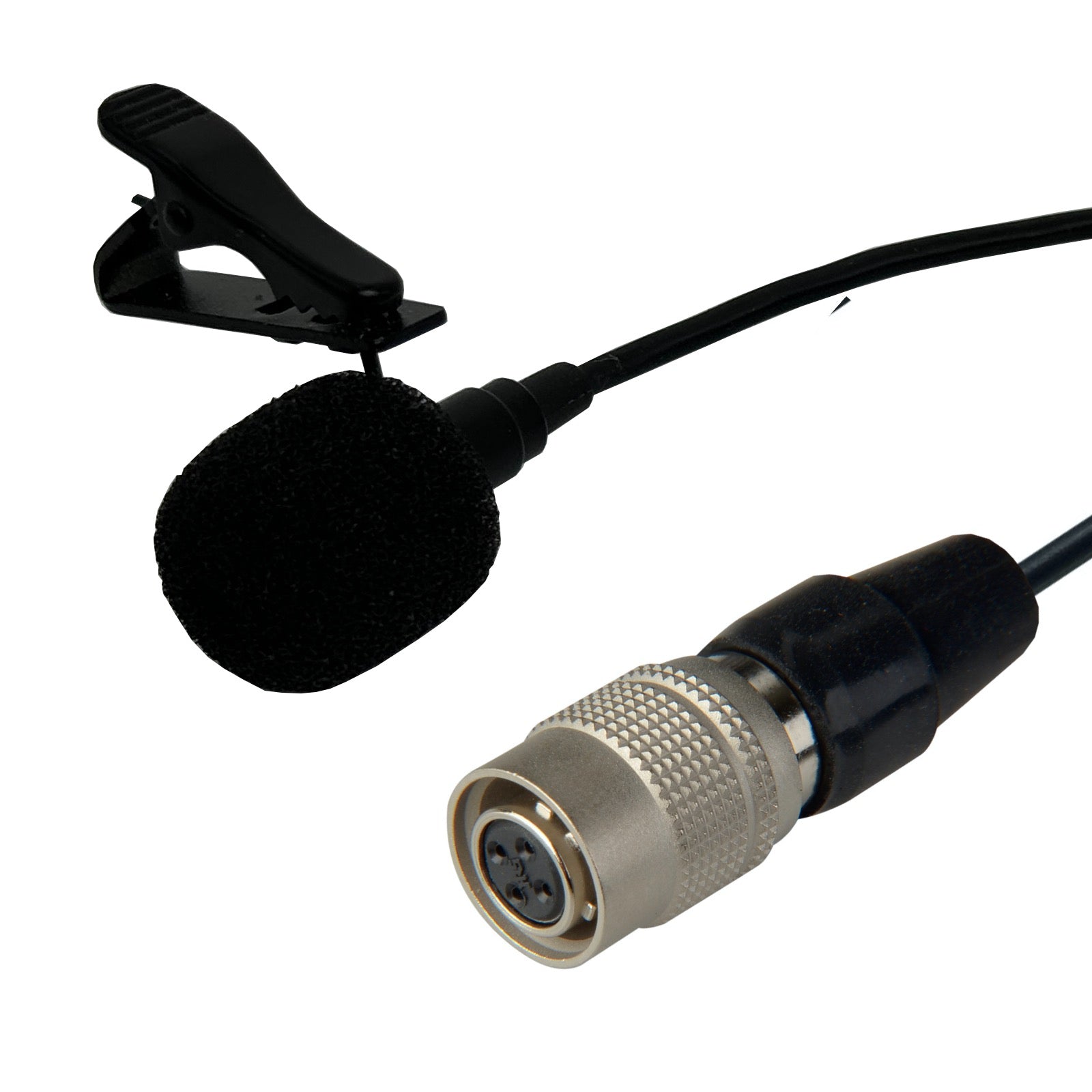 Lavaliere Microphone for Audio Technica ATW Wireless Body-pack Transmitter 4 Pin Hirose (CW)